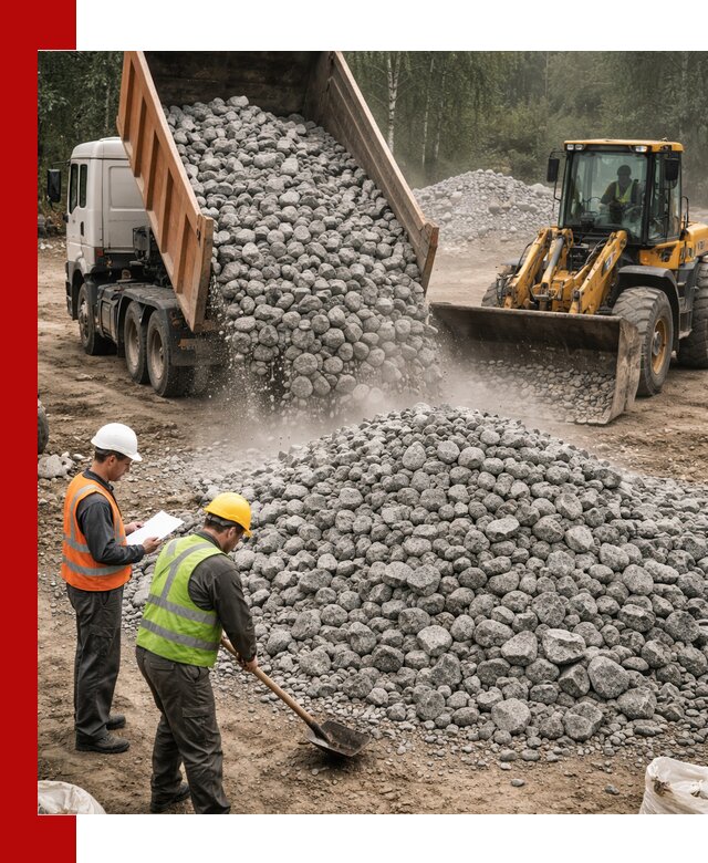 Гранитный щебень фракция 70-150 доставка в Чебоксарах