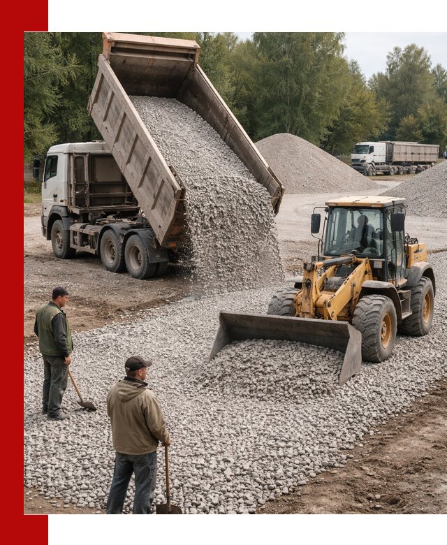 Купить гравийный щебень фракция 20-40 в Чебоксарах с доставкой