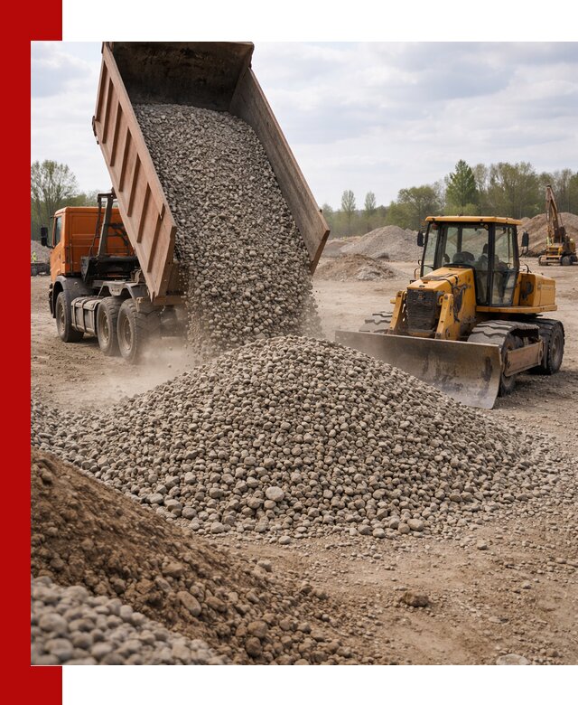Доставка гравийного щебня фракции 40-70 в Чебоксарах