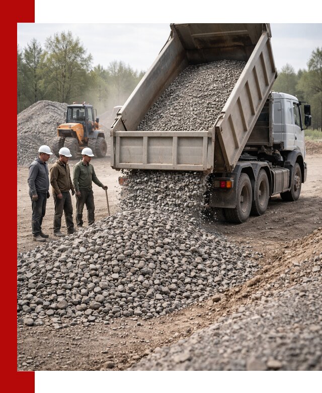 Доставка гравийного щебня фракции 70-120 в Чебоксарах