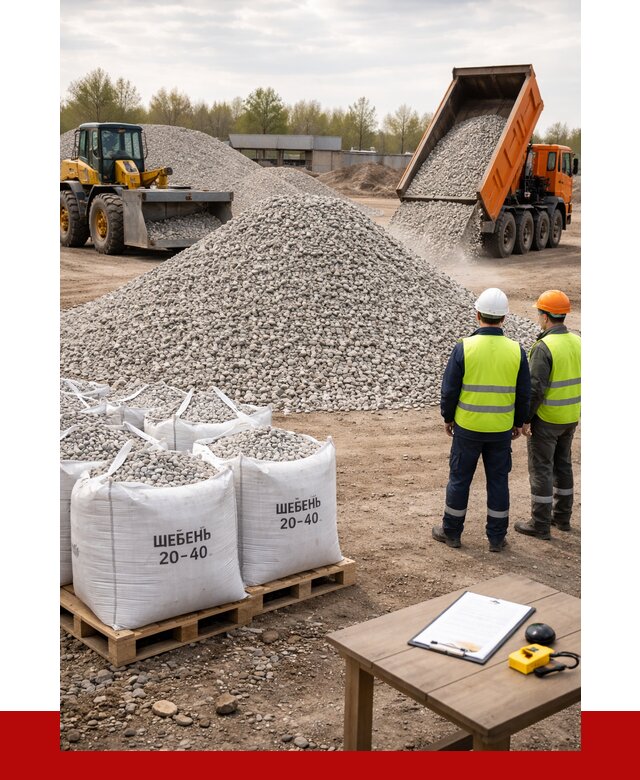 Известняковый щебень 20-40 в Чебоксарах от 2160 р. ПРОНЕРУДЧбк