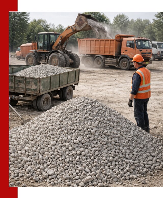 Доставка известнякового щебня фракция 20–40 в Чебоксарах