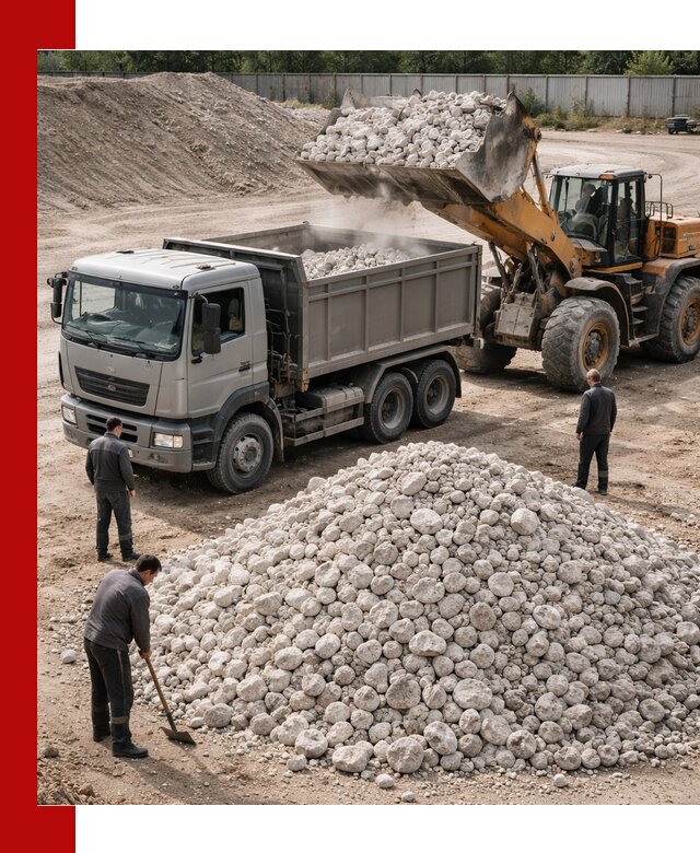 Известняковый щебень фракция 70–150 с доставкой в Чебоксарах