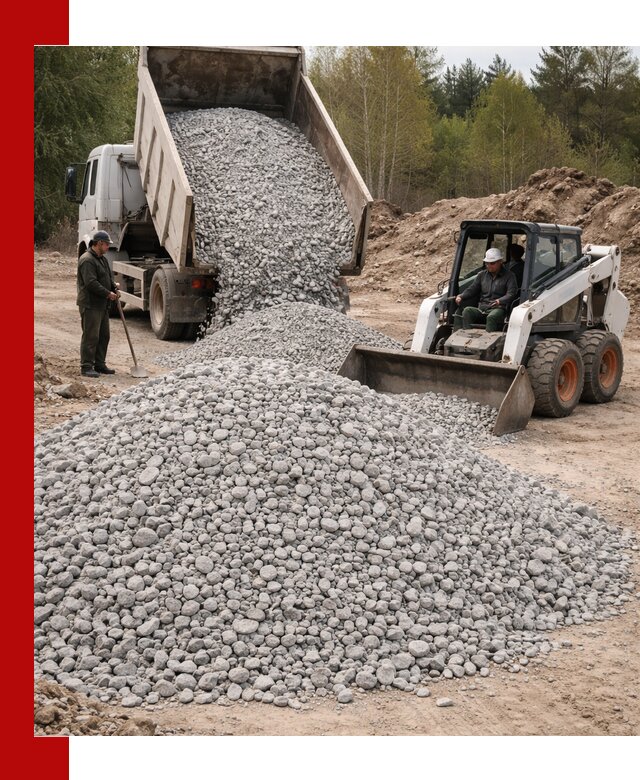 Доставка доломитового щебня в Чебоксарах напрямую от карьера