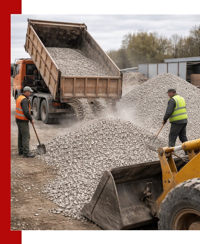 Доломитовый щебень фракции 5-20 с доставкой в Чебоксарах