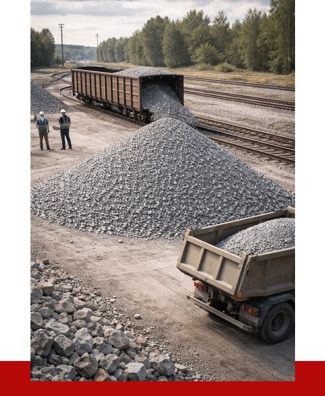 Железнодорожный щебень 20-60 в Чебоксарах от 1748 р. | ПРОНЕРУДЧбк