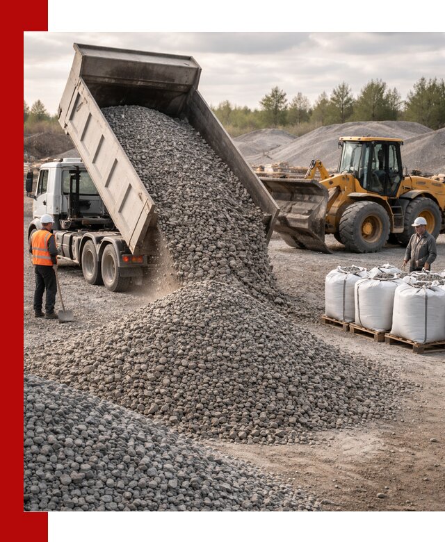 Бетонный щебень фракция 5–20 с доставкой в Чебоксарах