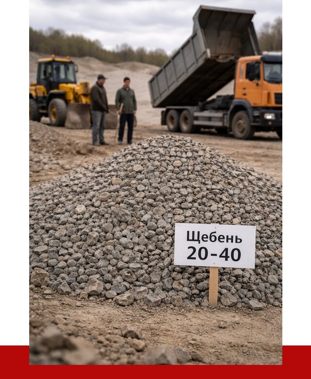 Бетонный щебень фракция 20-40 в Чебоксарах от 2520 р. | ПРОНЕРУДЧбк