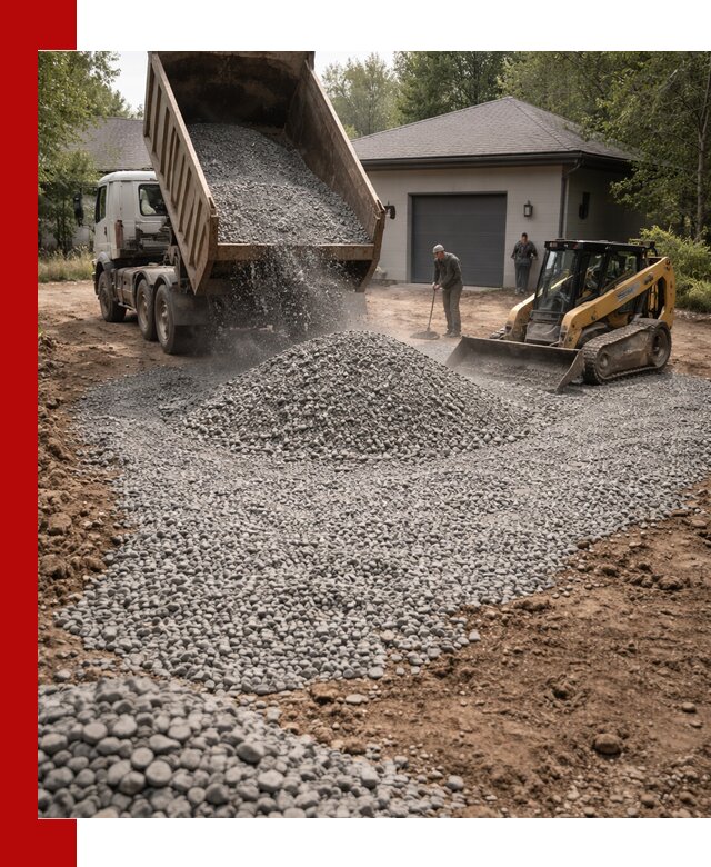 Щебень для парковки в Чебоксарах: доставка и укладка качественного материала