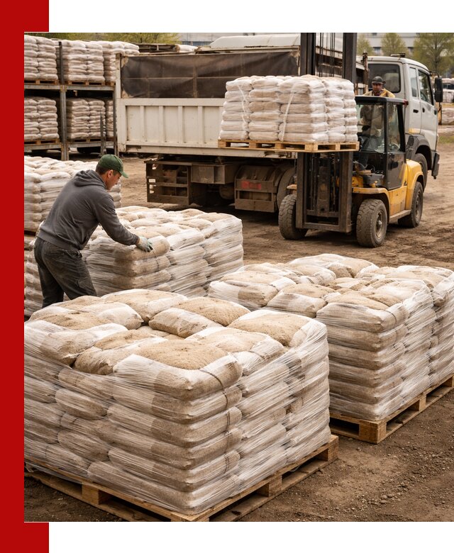 Карьерный песок в мешках с доставкой в Чебоксарах