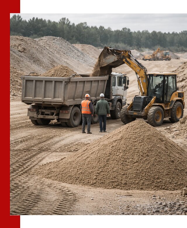 Карьерный среднезернистый песок с доставкой в Чебоксарах