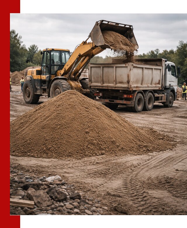 Доставка речного песка навалом в Чебоксарах быстро и выгодно