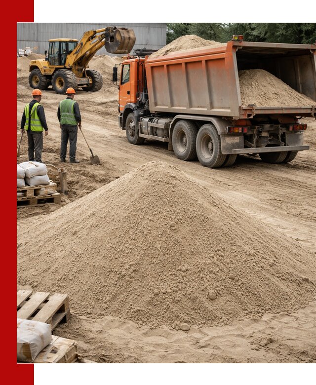 Доставка и продажа мытого речного песка в Чебоксарах