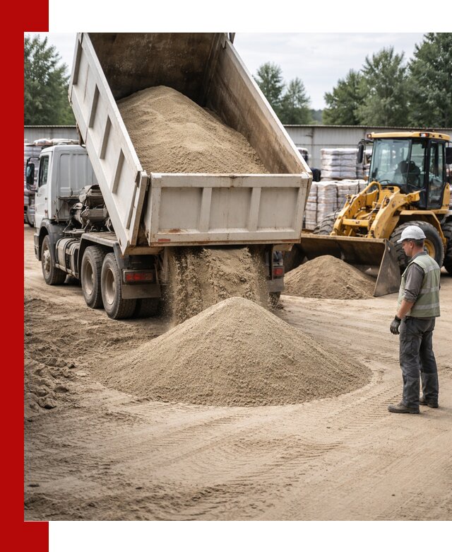 Поставка и доставка песка для бетона в Чебоксарах