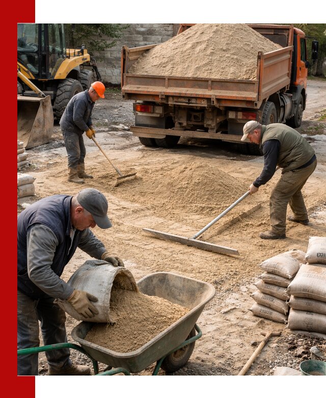 Поставка песка для стяжки в Чебоксарах с быстрой доставкой