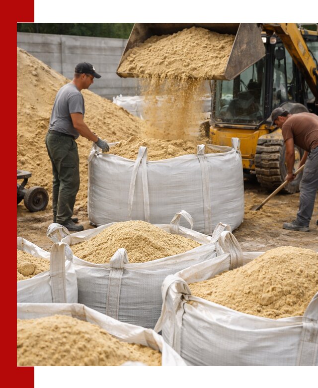 Поставка качественного песка для кладки в Чебоксарах
