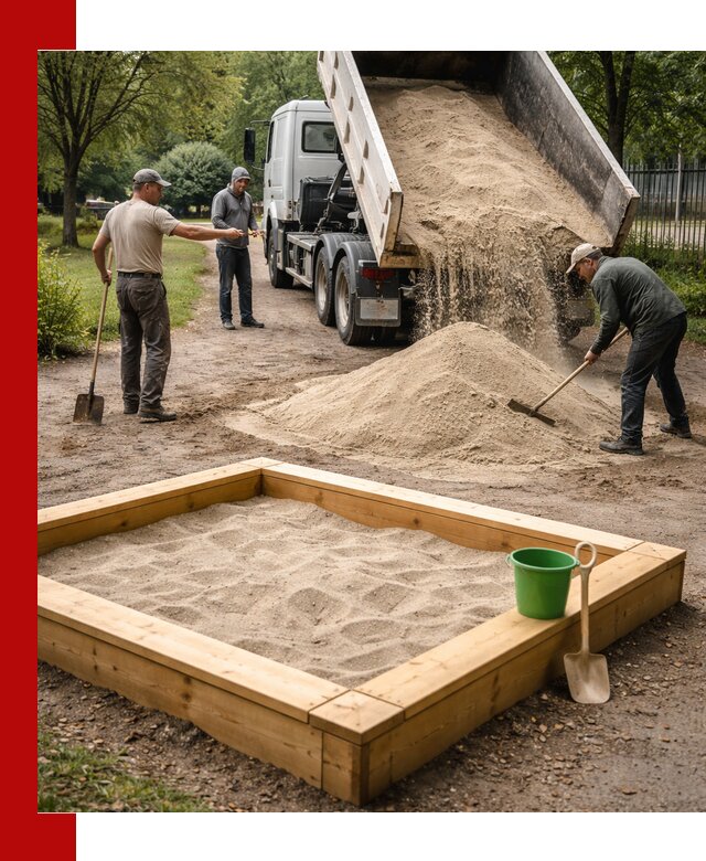 Песок для песочницы с доставкой в Чебоксарах недорого и чистый