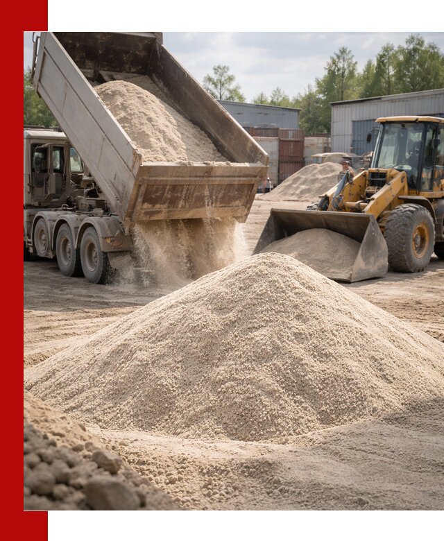 Кварцевый песок с доставкой в Чебоксарах для строительных работ