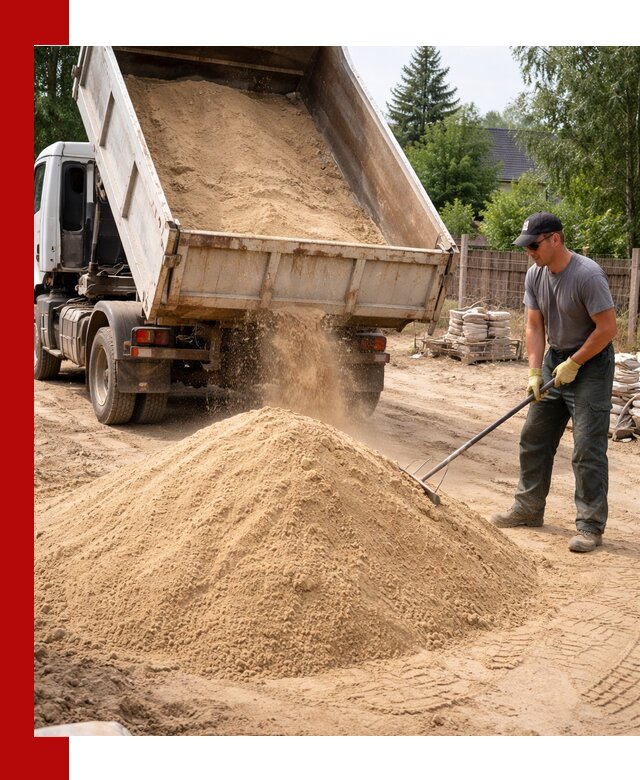 Доставка сухого песка самосвалами в Чебоксарах