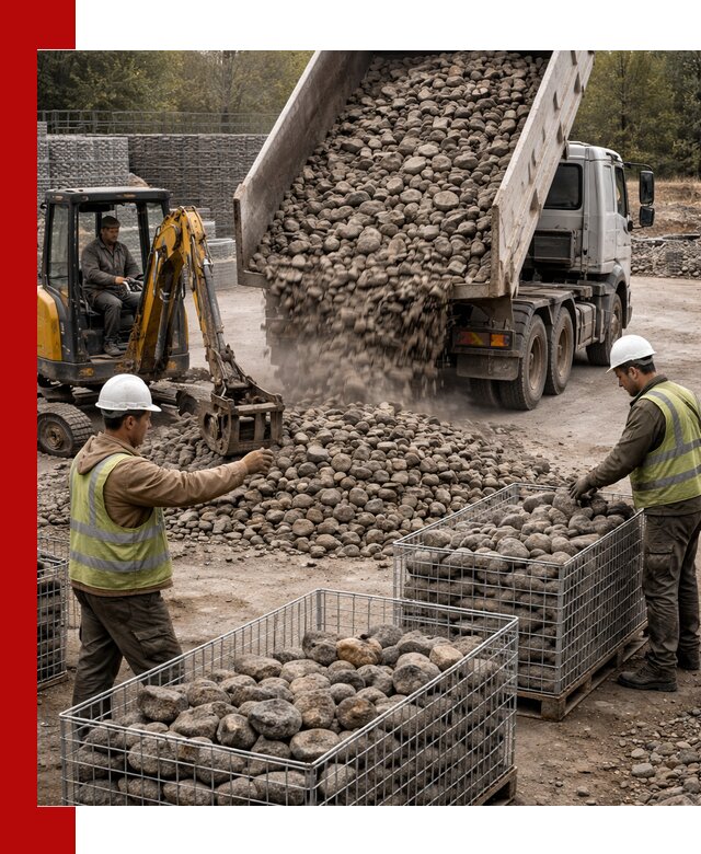 Камень для габионов фракция 100–201 в Чебоксарах