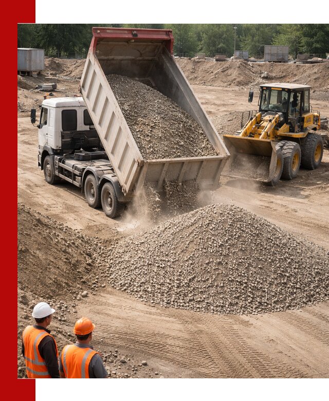 Щебень с песком (ЩГПС С2) с доставкой в Чебоксарах