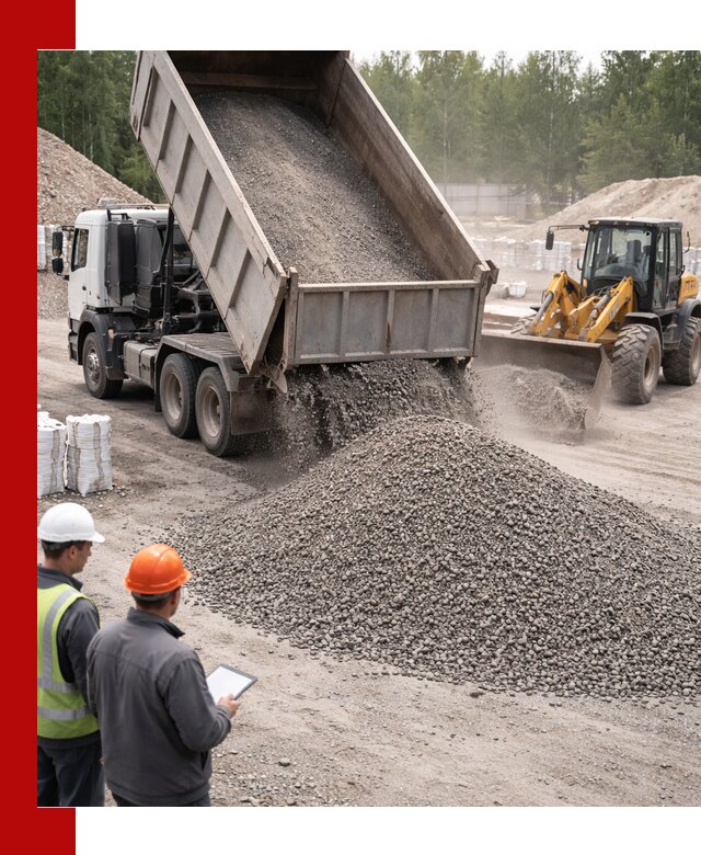 Доставка и продажа гранитного отсева 0-10 в Чебоксарах