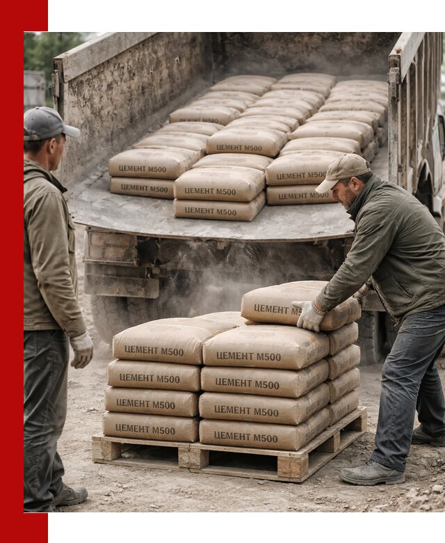 Цемент М500 с доставкой самосвалом в Чебоксарах