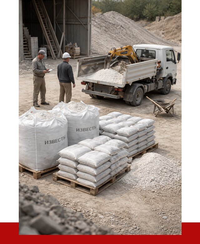 Известь строительная в Чебоксарах с доставкой от 4319 р. | ПРОНЕРУДЧбк