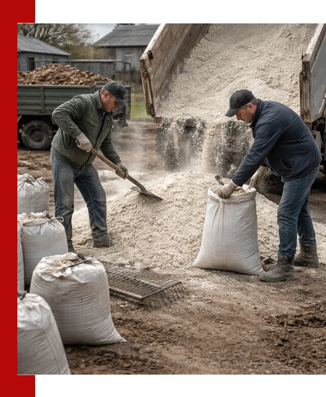 Доставка извести пушонки в Чебоксарах оптом и мелким оптом