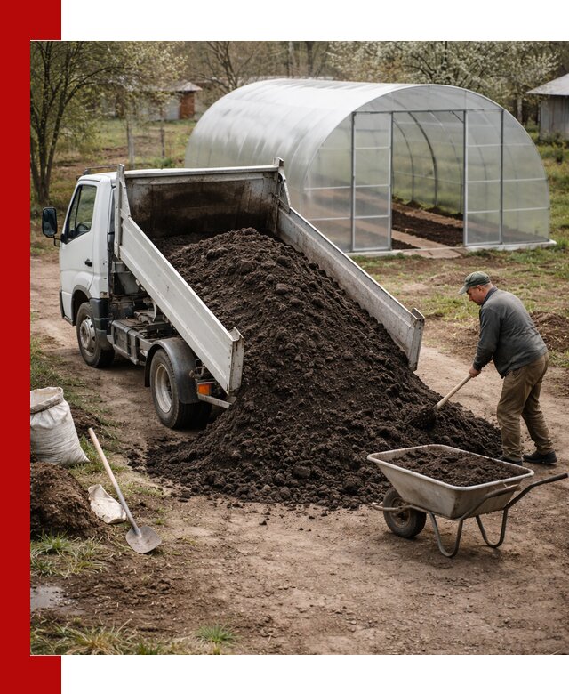 Чернозем для теплицы с доставкой в Чебоксарах