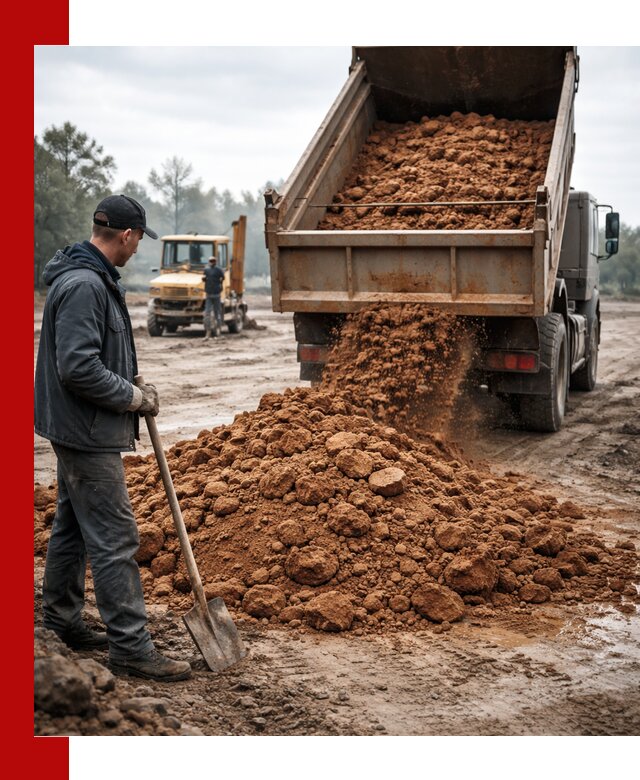 Глина для засыпки в Чебоксарах с доставкой самосвалами
