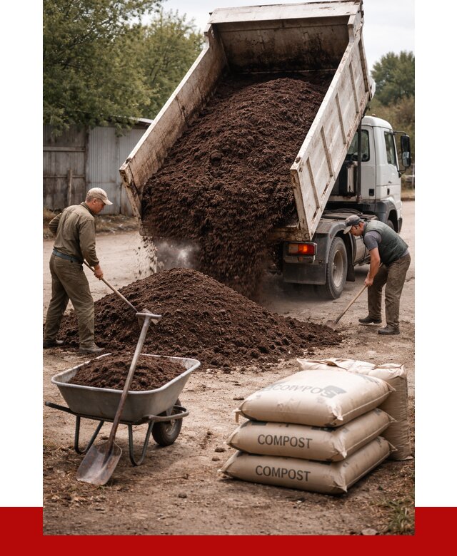 Купить компост в Чебоксарах от 4319 р. за куб с доставкой | ПРОНЕРУДЧбк