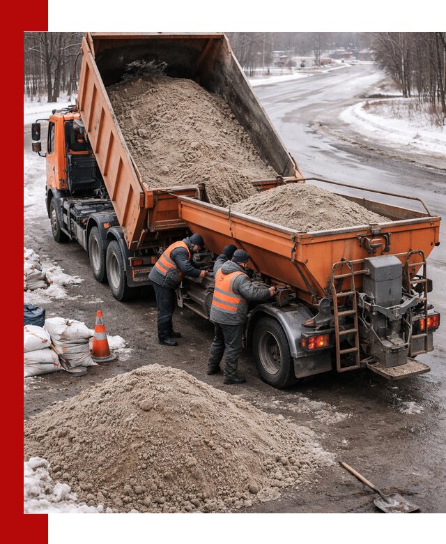 Поставка и вывоз пескосоля в Чебоксарах оптом и в розницу