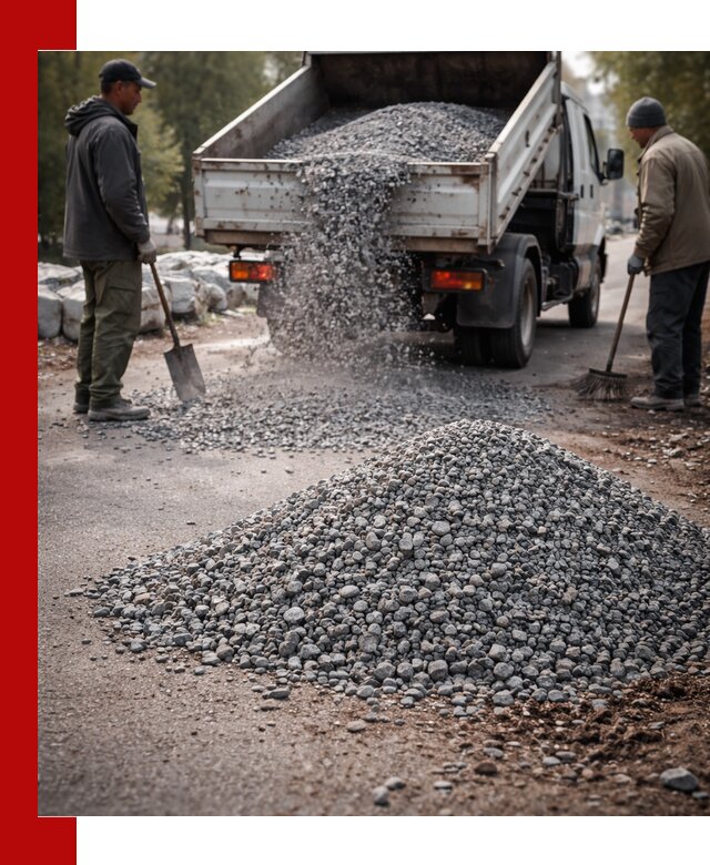 Гранитная крошка для посыпки дорог и тротуаров в Чебоксарах