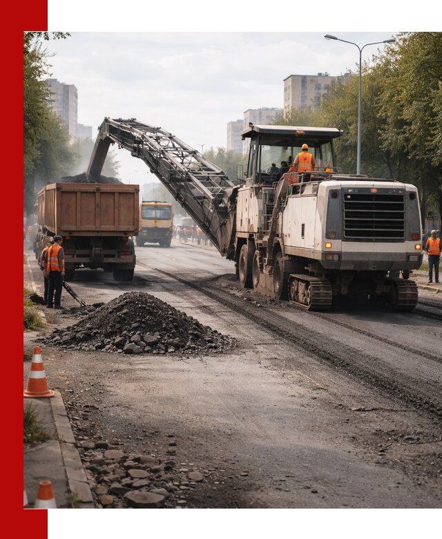 Фрезерованный асфальт в Чебоксарах — удаление и вывоз старого покрытия