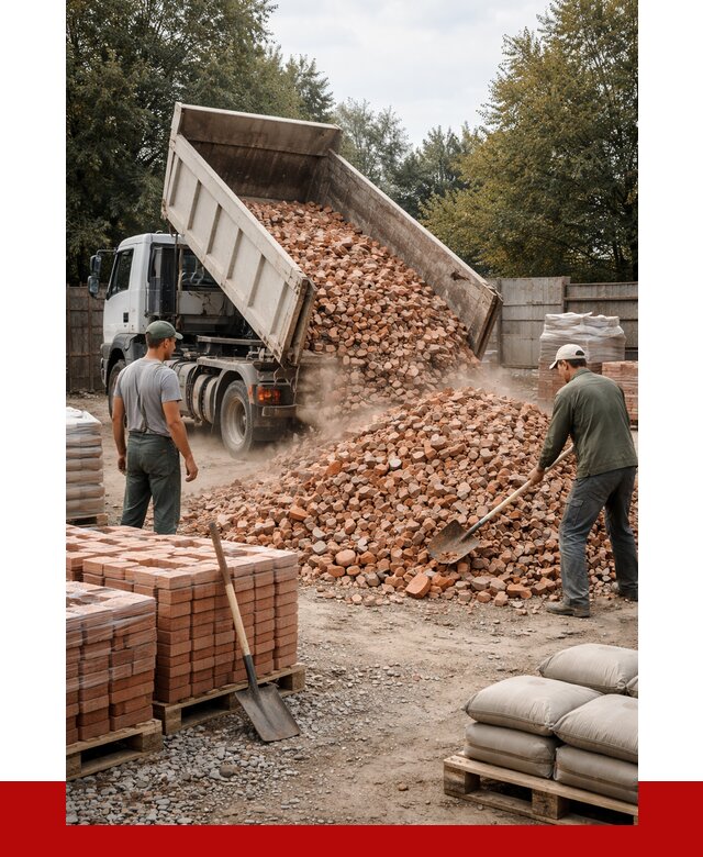 Бой кирпича в Чебоксарах с доставкой от 4319 руб/куб | ПРОНЕРУДЧбк
