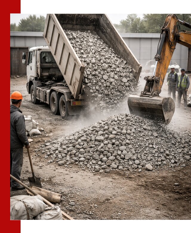 Доставка дробленого бетона в Чебоксарах оптом и в розницу
