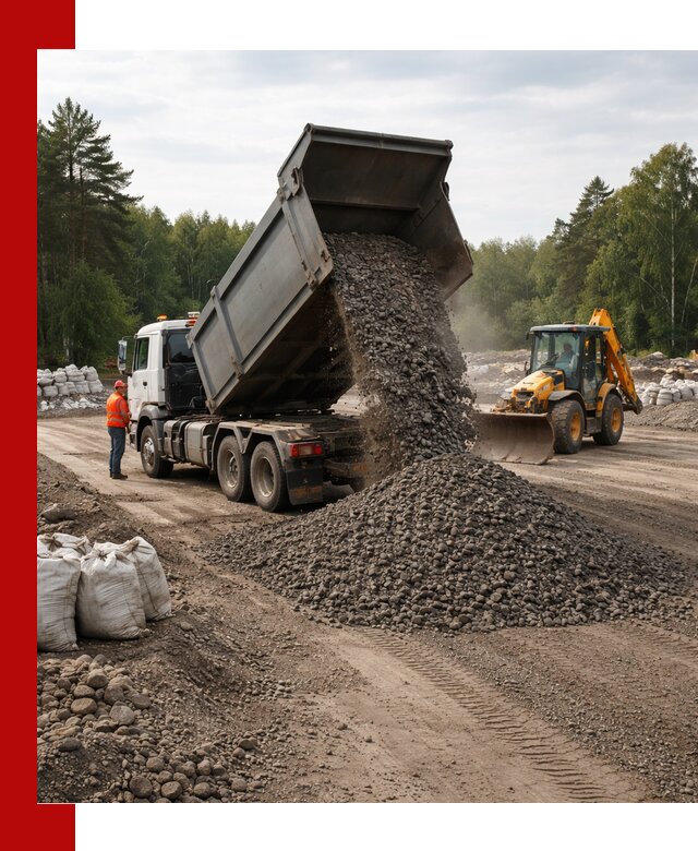 Доставка дробленого асфальта в Чебоксарах для дорожных работ