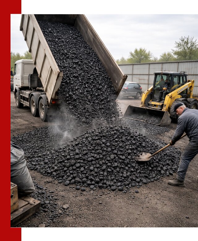 Доставка угля орех в Чебоксарах оптом и в розницу