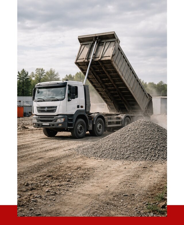 Доставка самосвалом 40 кубов в Чебоксарах от 9256 р. | ПРОНЕРУДЧбк