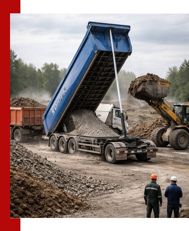 Аренда тонар 40 тонн в Чебоксарах с доставкой материалов